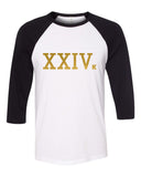 Bruno Mars "24k Magic - XXIVk" Baseball Tee