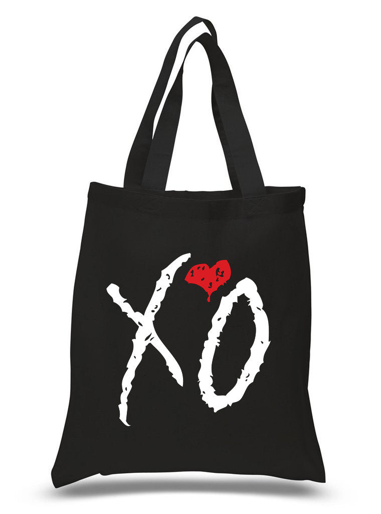 White logo The Weeknd tote bag 2024 merch xo