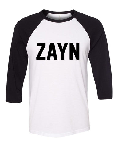 Zayn Malik "ZAYN" Baseball Tee