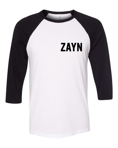 Zayn Malik "ZAYN" Corner Baseball Tee