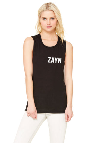 Zayn Malik "ZAYN" Logo in Corner Muscle Tee