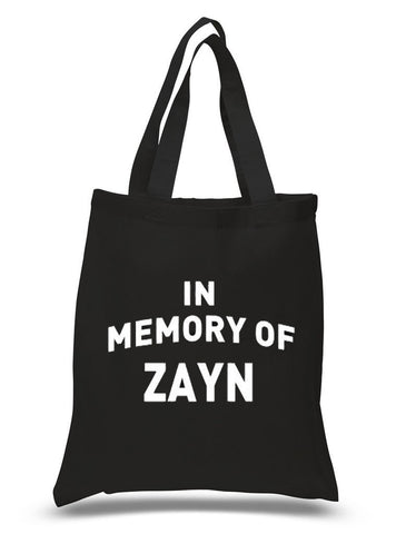 One Direction "In Memory of Zayn" 100% Cotton Tote Bag